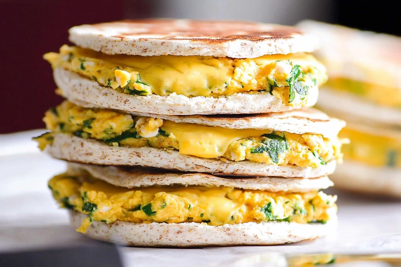 Healthy breakfast sandwich with avocado, poached egg, and whole-grain bread.