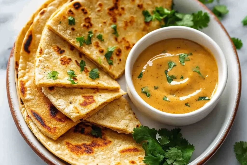 Taco Bell creamy jalapeno sauce and chipotle sauce in bowls side by side