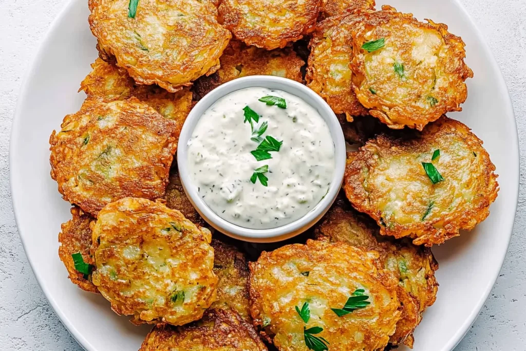 What can I substitute for matzo meal in latkes? Gluten-free latkes frying in a pan.
