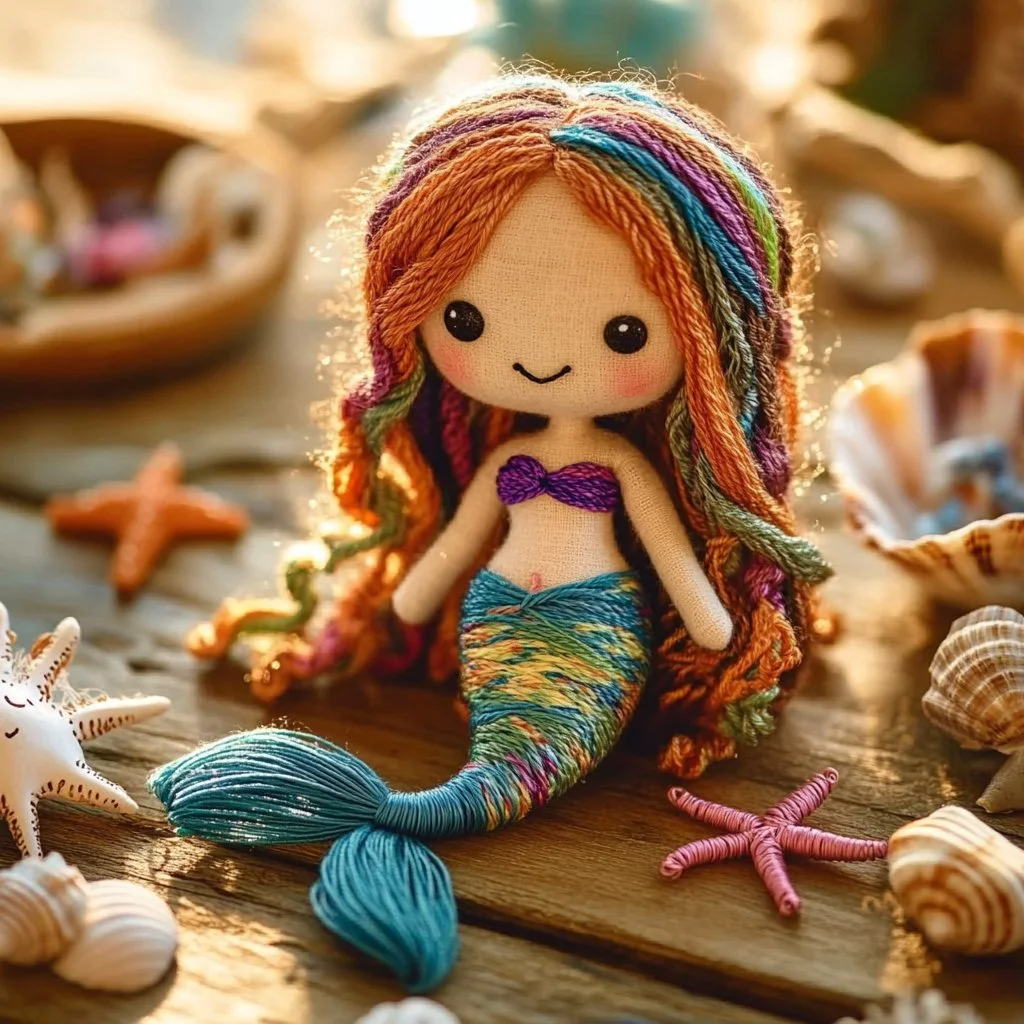diy pipe cleaner mermaid doll 2025 06 15 115746 - DIY Pipe Cleaner Mermaid Doll