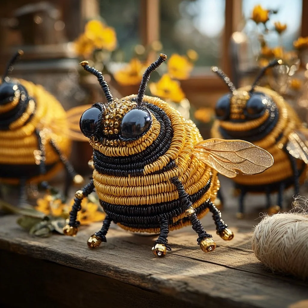 diy wire wood bead bees 2025 07 05 151113 - DIY Wire & Wood Bead Bees