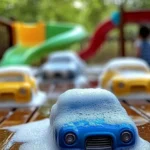 Foam Bucket Car Wash recipe with bubbly suds and clean car