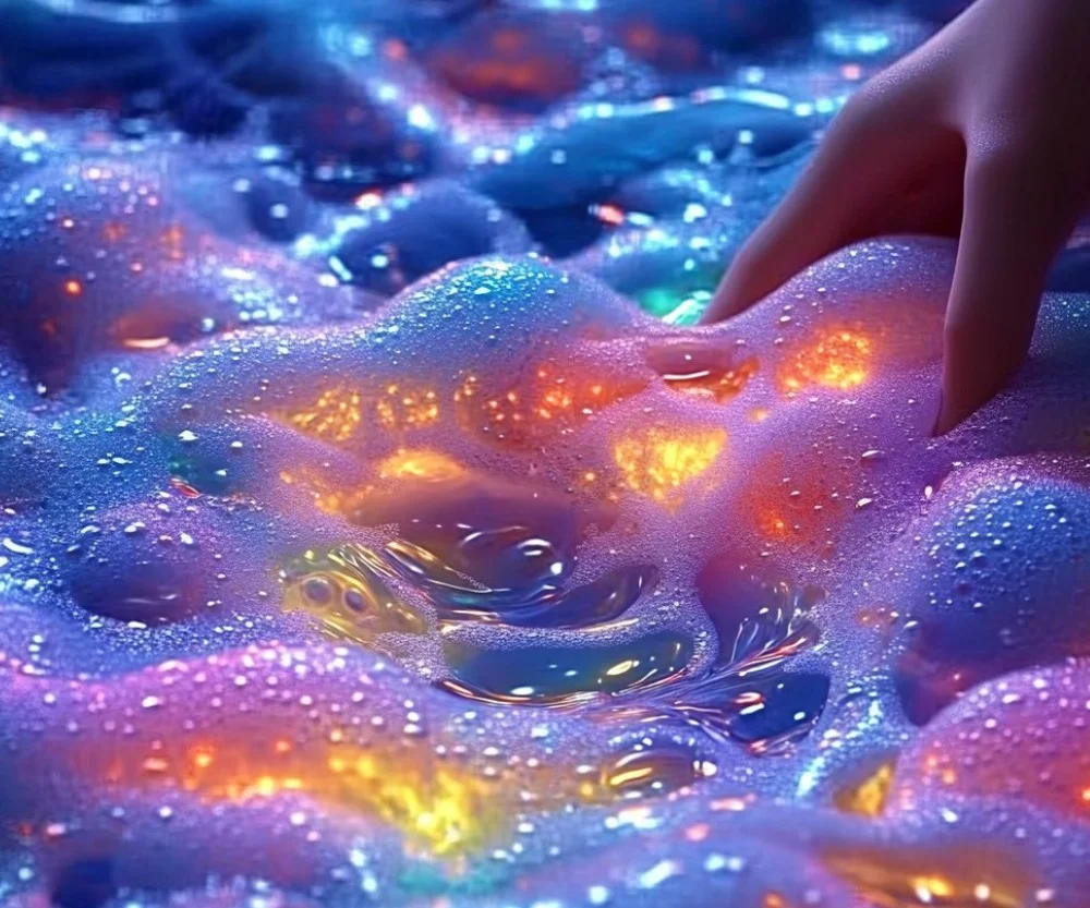 Glow-in-the-Dark Foam Pile for creative projects and decorations