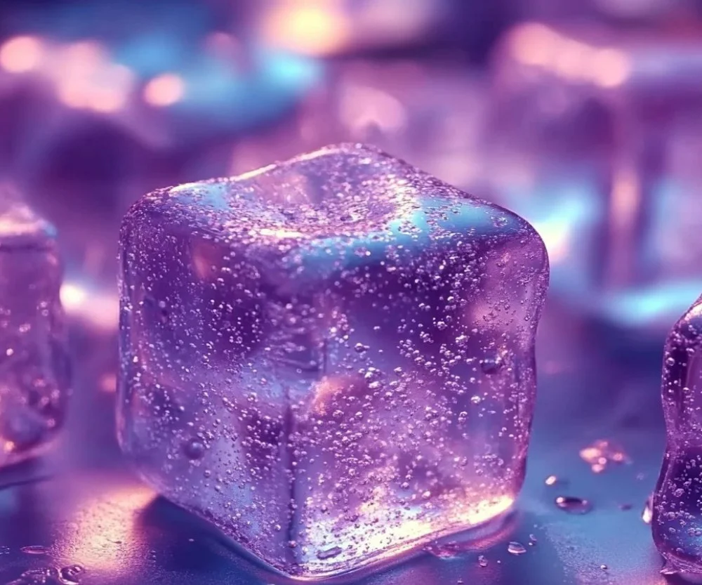 Colorful Sparkling Baking Soda Science Cubes for fun experiments