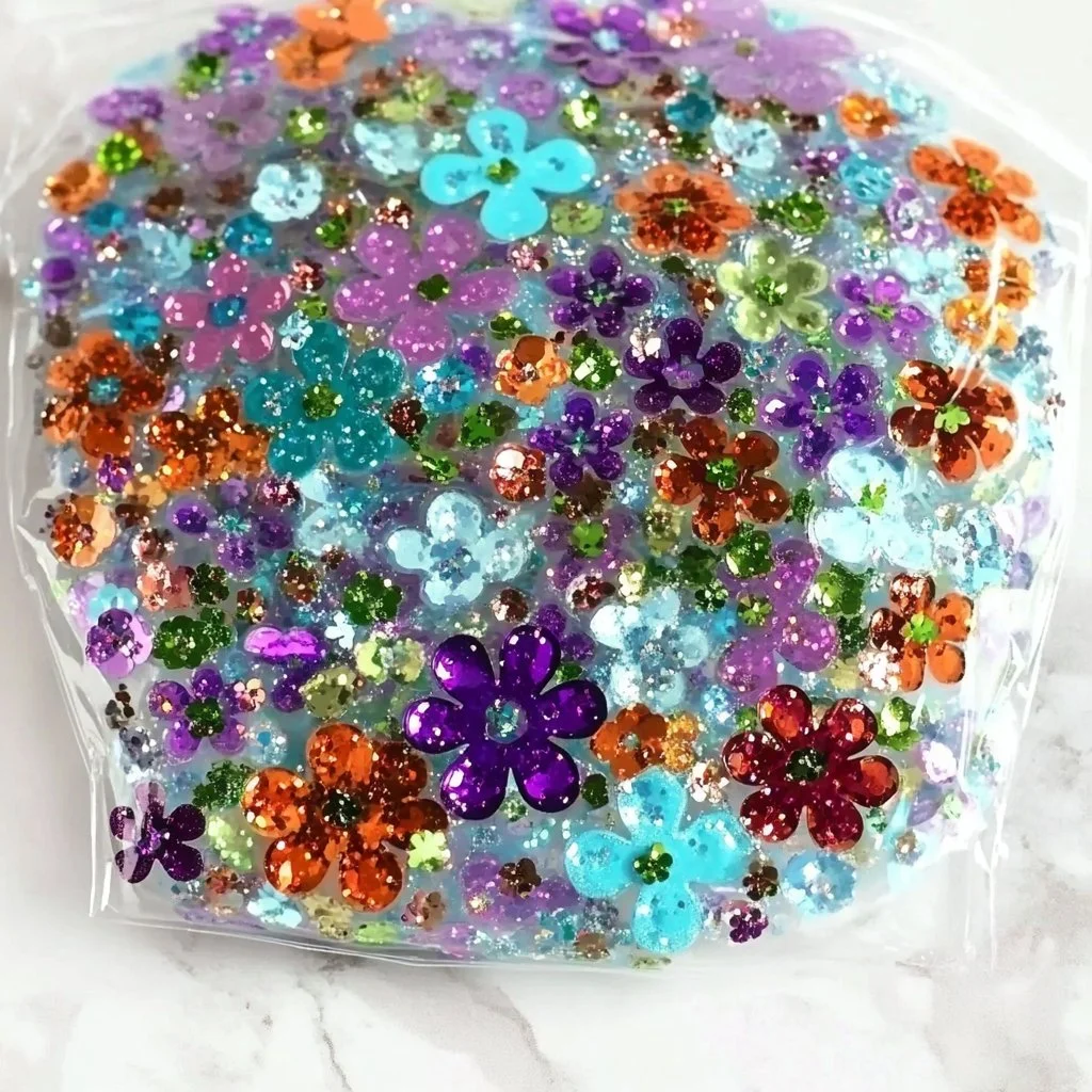 Colorful spring slime recipe for fun and creative playtime