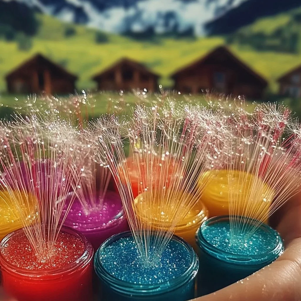 Baking soda and vinegar reaction creating fireworks for fun experiments