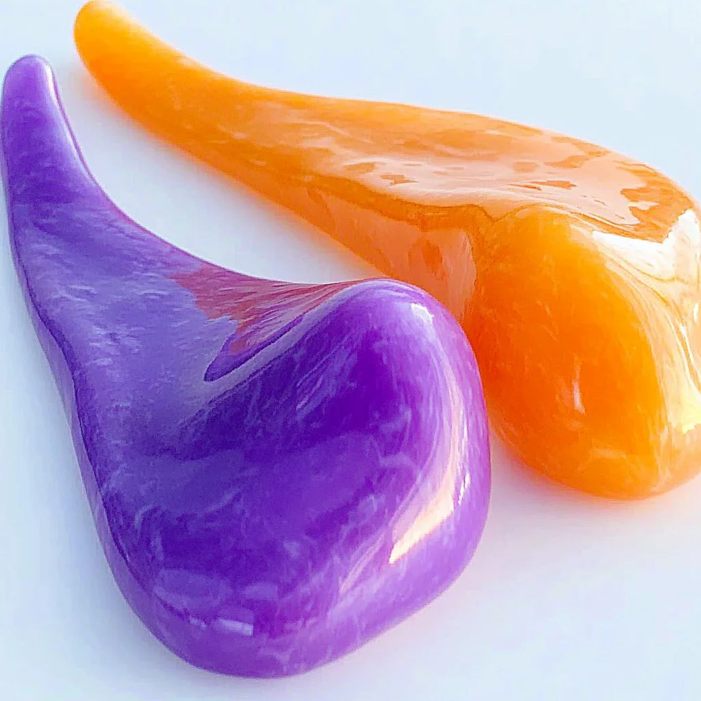 Color changing slime in vibrant colors that transform with touch