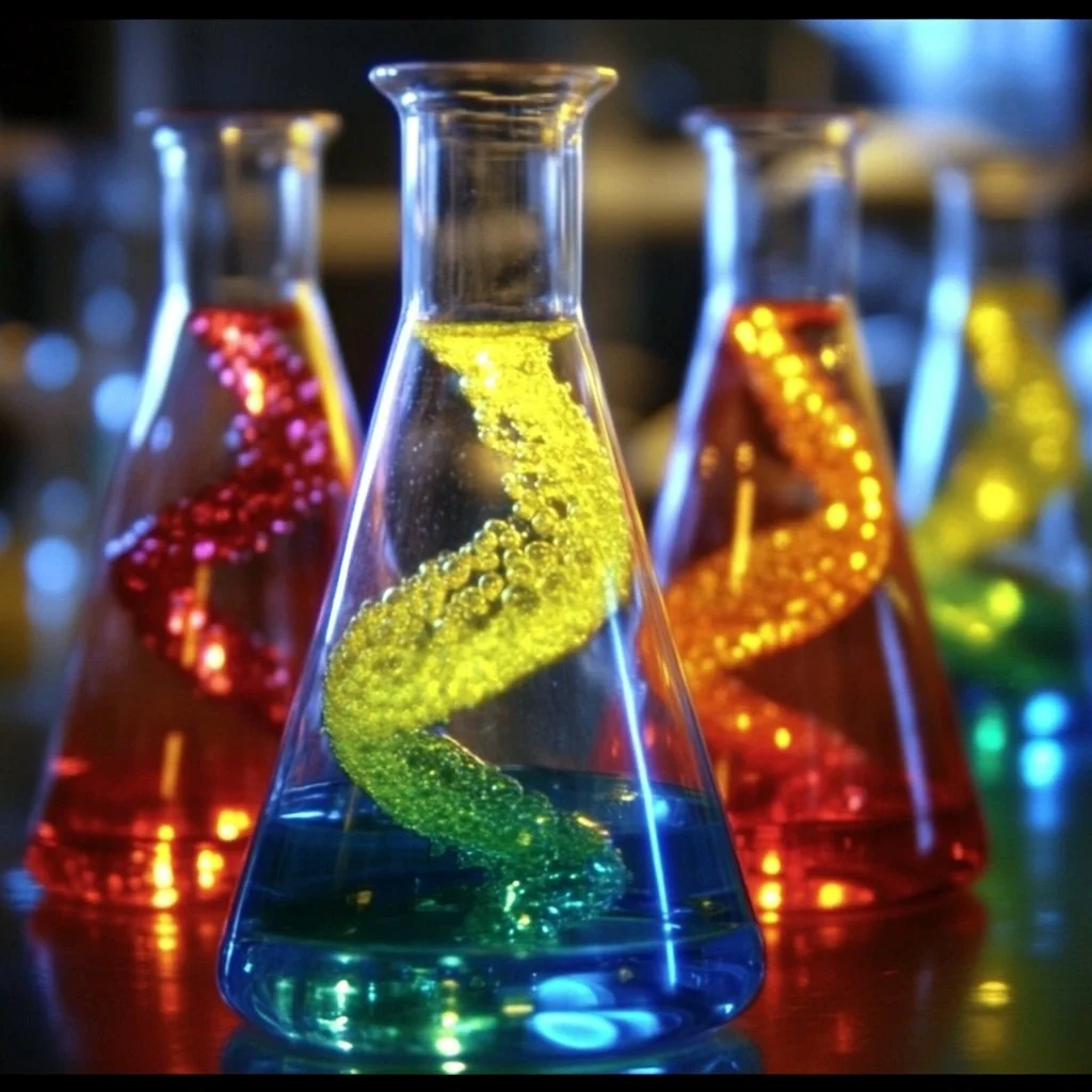 Illustration of Dancing Worms in an engaging experiment setup