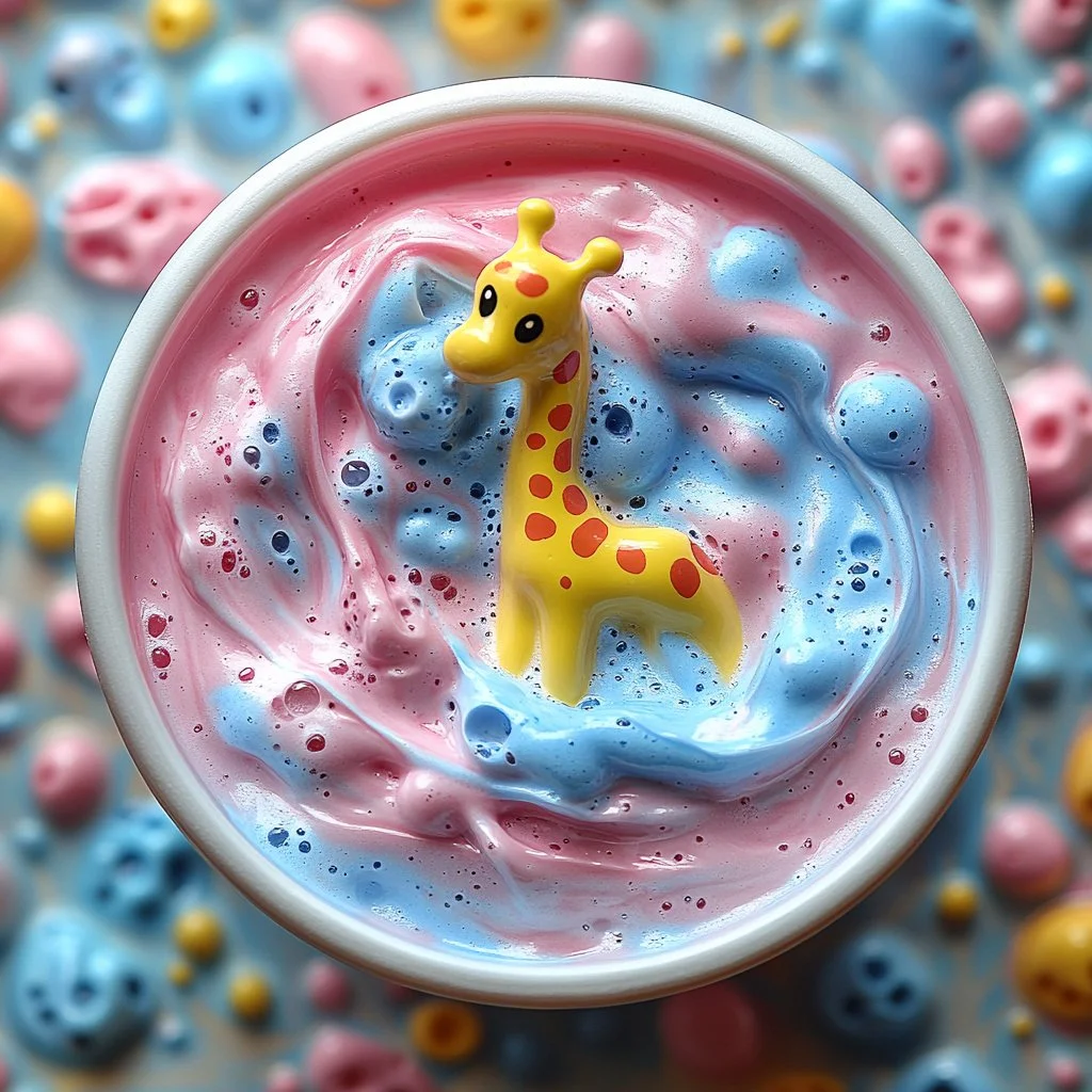 Colorful DIY rainbow foam for sensory play and creative projects.