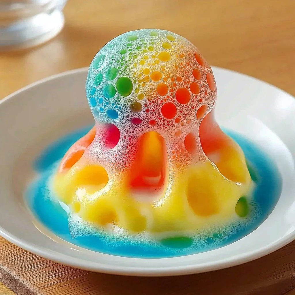 An erupting Lemon Volcano creating a splash of lemon juice and zest.