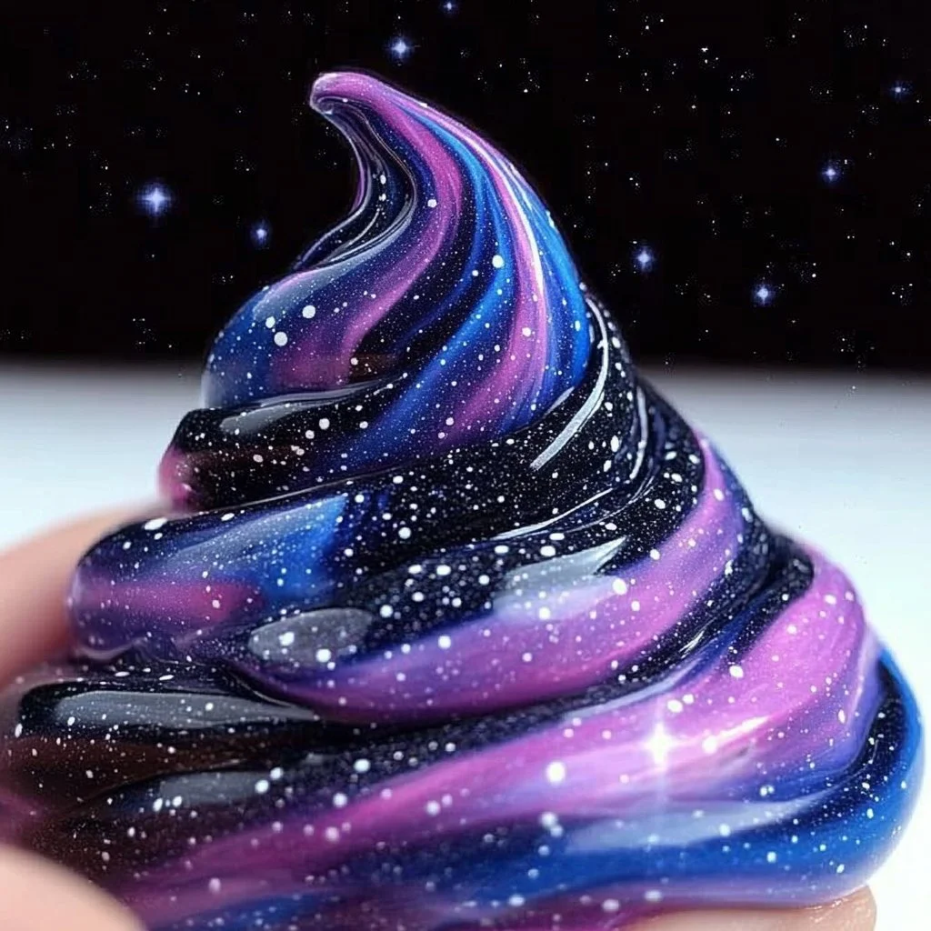 Colorful Galaxy Slime with shimmering stars and vibrant colors