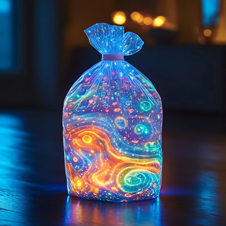 Glow in the Dark Lava Lamp Bag for a vibrant ambiance