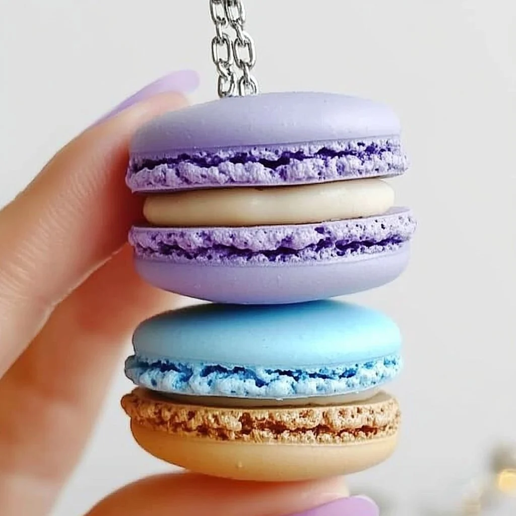 Handmade clay macaron ornament tutorial for creative crafting