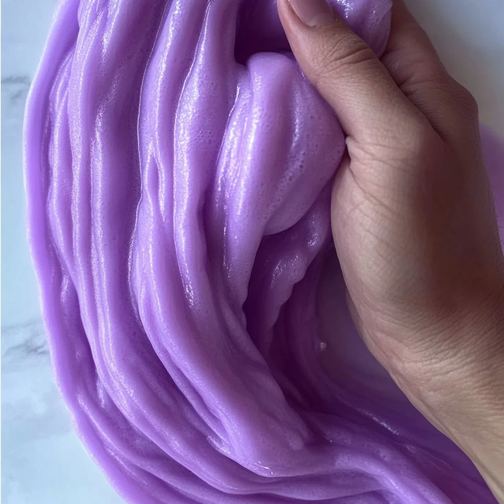 Colorful Jelly Slime recipe and ingredients for a fun sensory activity.