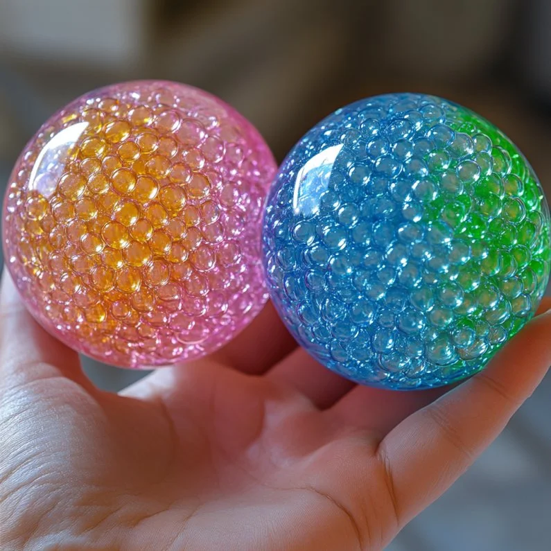 Colorful Orbeez Stress Ball for stress relief and sensory play.