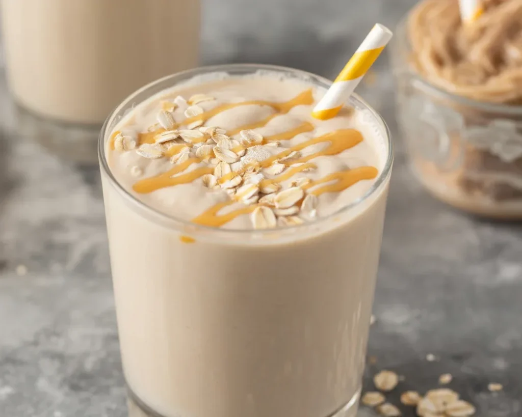 Delicious and healthy Banana-Free Protein Smoothie with vibrant colors and fresh ingredients