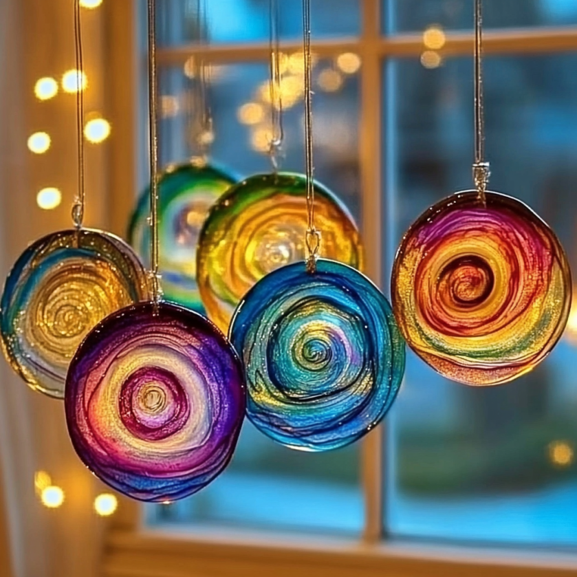 2 8 - DIY Glue Suncatchers
