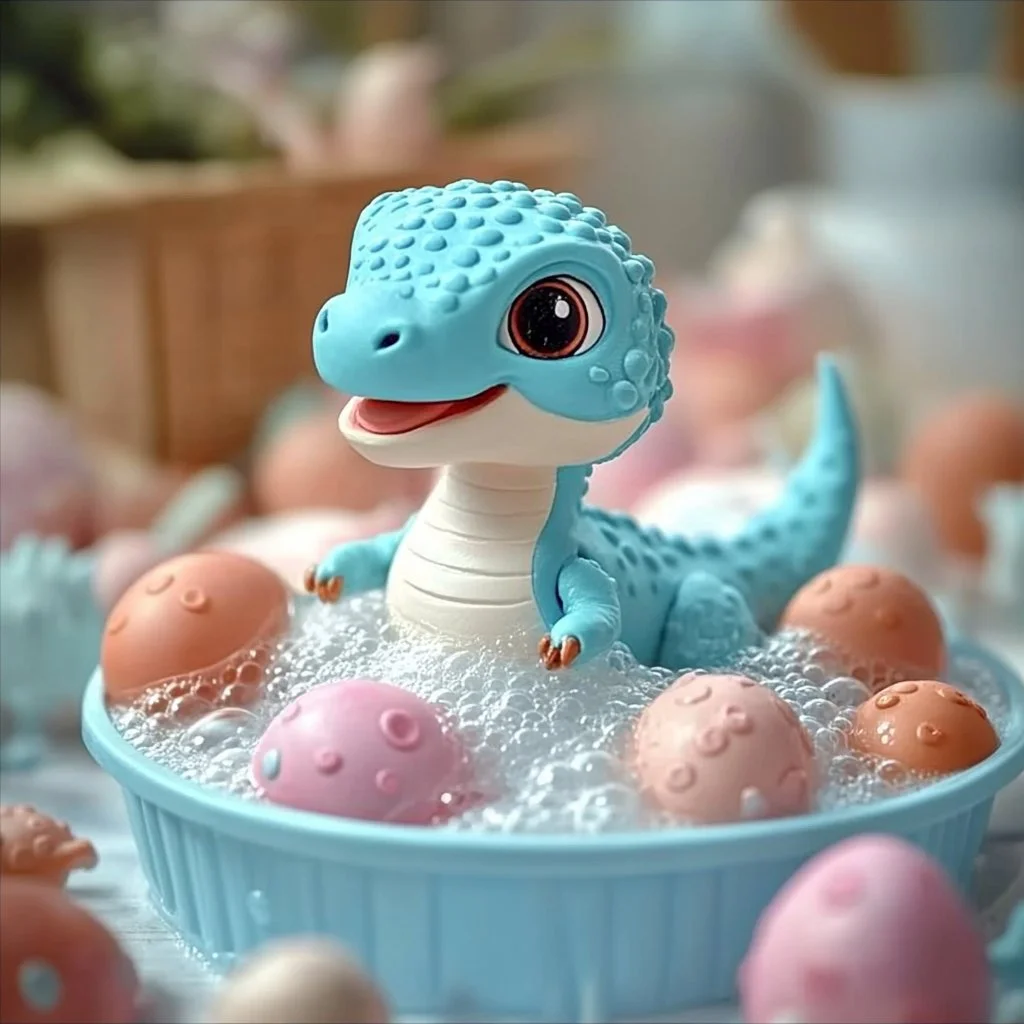 Baking Soda Dinosaur Eggs DIY project for kids