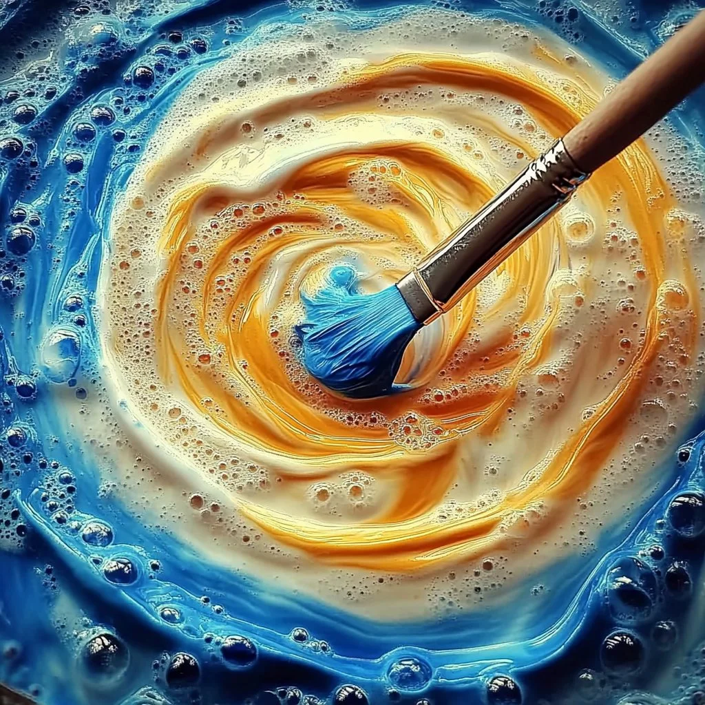 DIY baking soda paint recipe for textured finishes in art and crafts