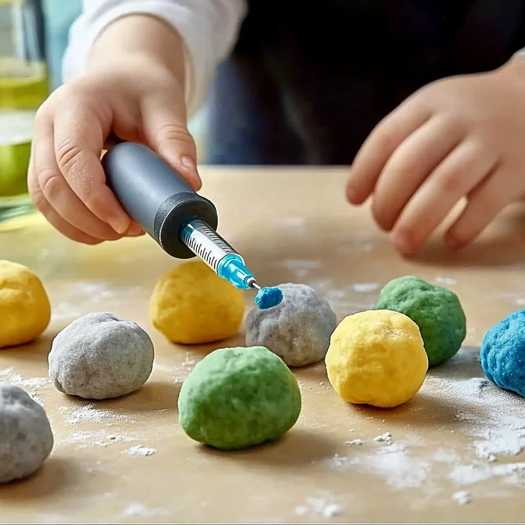 Colorful Baking Soda Treasure Rocks for fun kids' science activities.