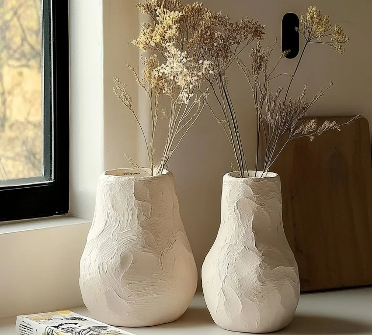 Homemade DIY air-dry paper clay for creative crafts and projects