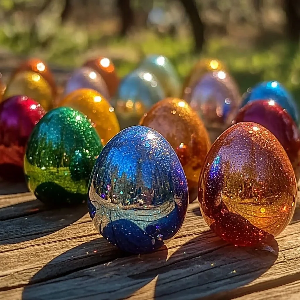 Colorful DIY bouncy balls made from simple materials.