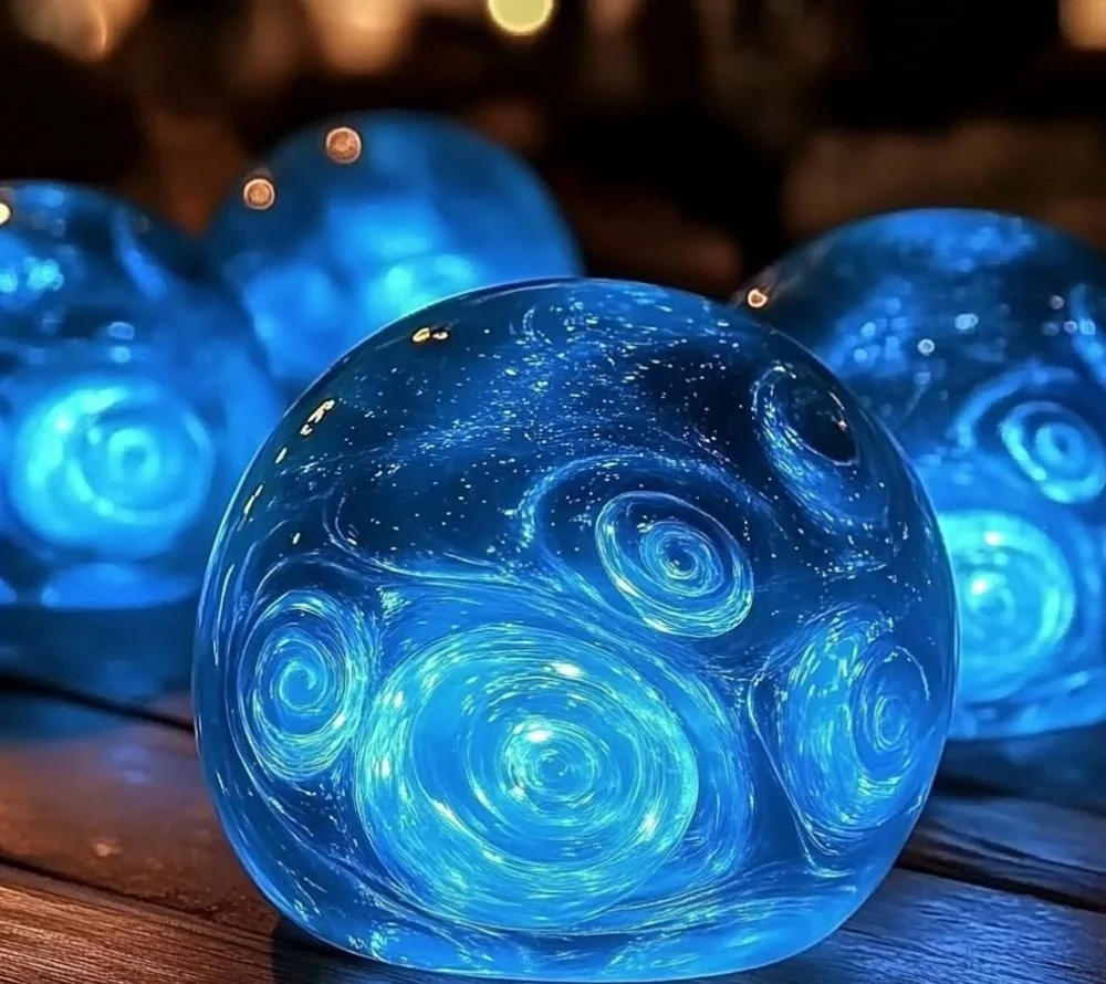 DIY glowing moon rocks project for home decoration