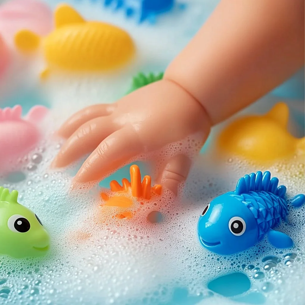 Colorful soap foam created using easy techniques for fun activities.