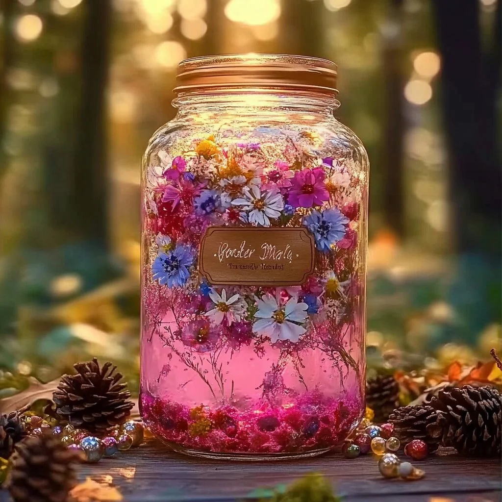 Bottle of Forest Potion infused with natural herbs and forest essence.