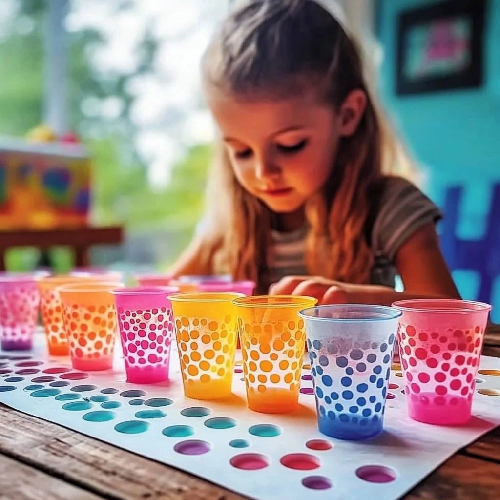 Colorful bubble art creation showcasing vibrant designs and fun techniques.