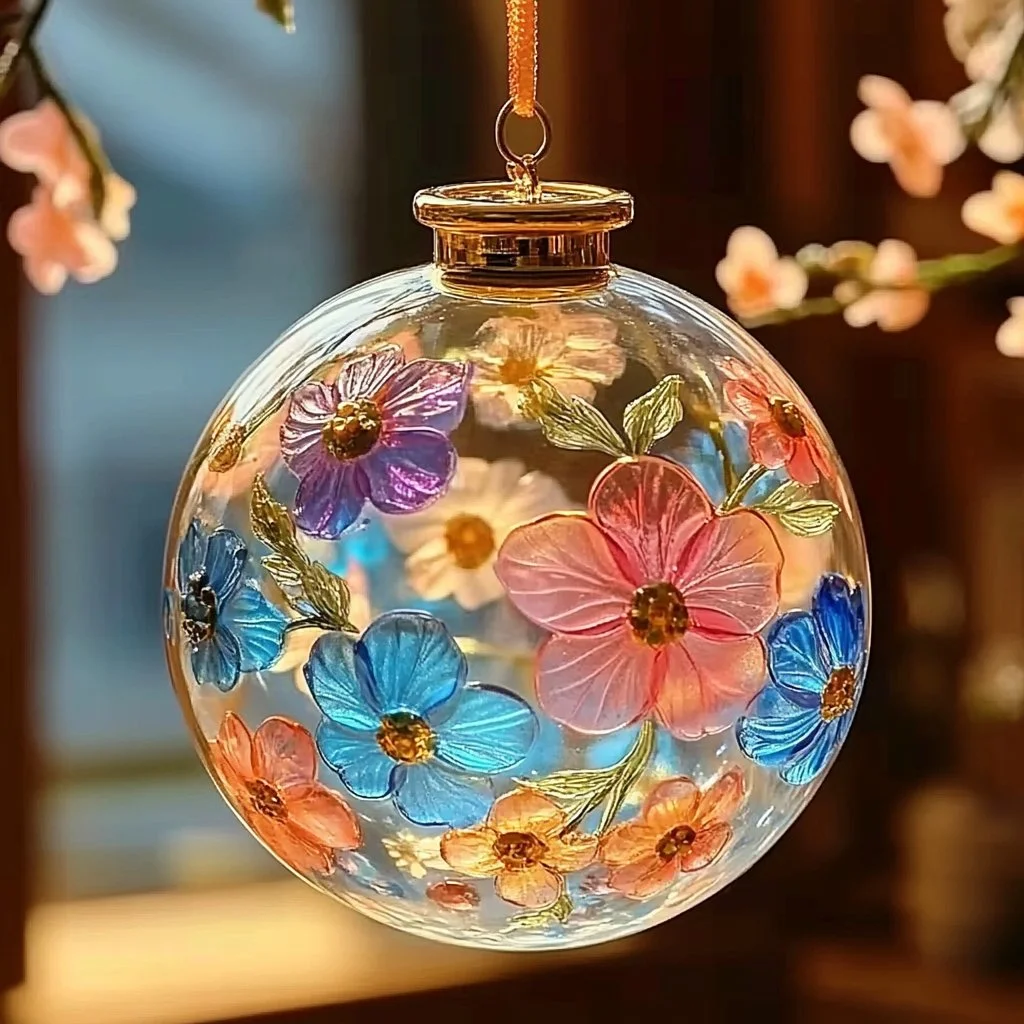 Colorful Gelatin Flower Suncatchers made for vibrant home decor