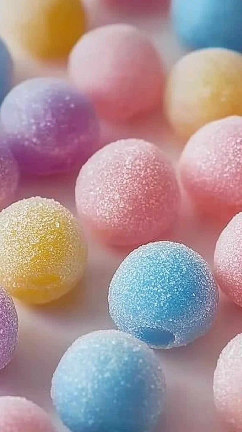 Homemade bubble gum recipe with colorful ingredients and finished product