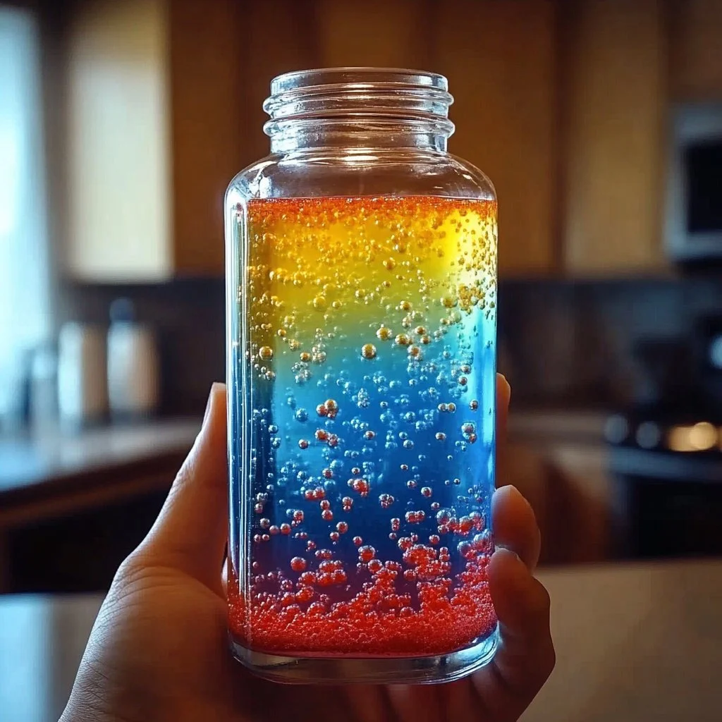 A colorful lava lamp showcasing the iconic lava flow effect.