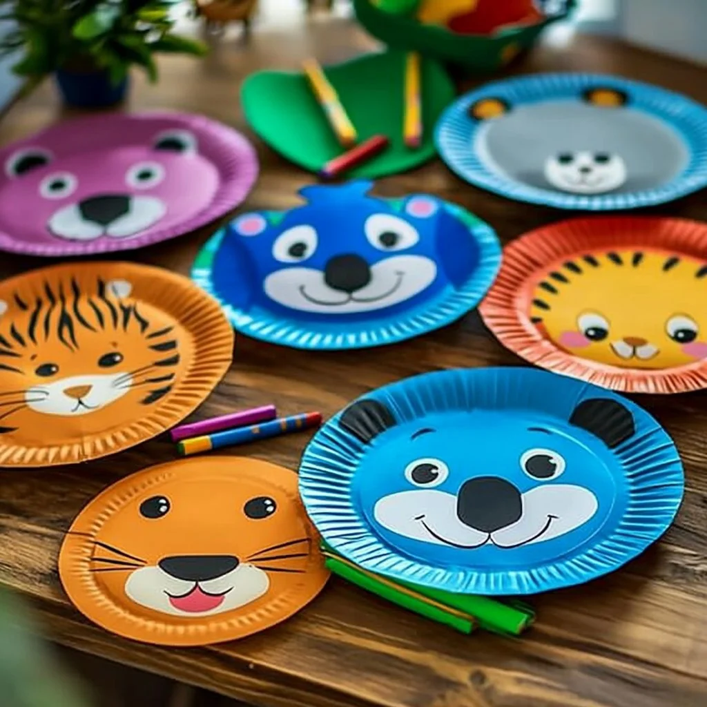 DIY fun animal mask craft for kids