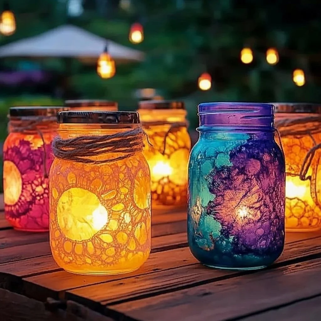 DIY Mason Jar Lanterns for home and garden decoration