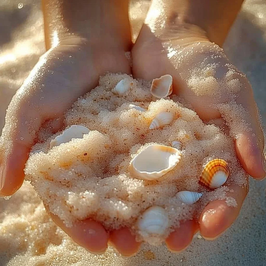 A colorful mix of sand slime showcasing texture and fun.