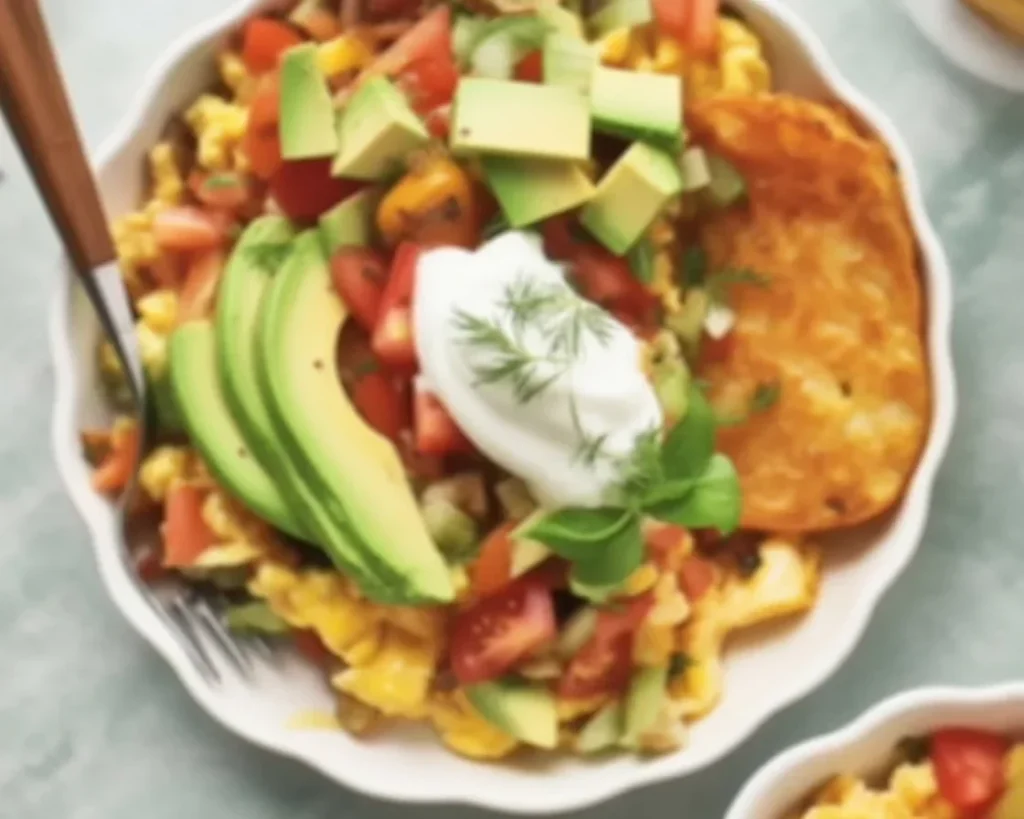 Delicious high protein breakfast options for weight loss including eggs, beans, and fruits.