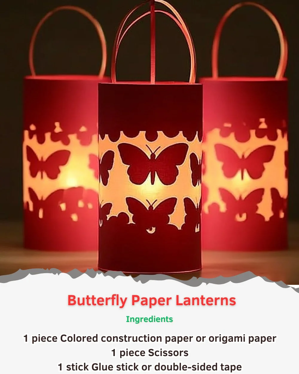 Colorful butterfly paper lanterns for home and event decoration