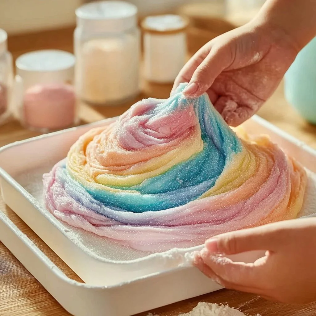 Cornstarch and Dish Soap Bubble Dough