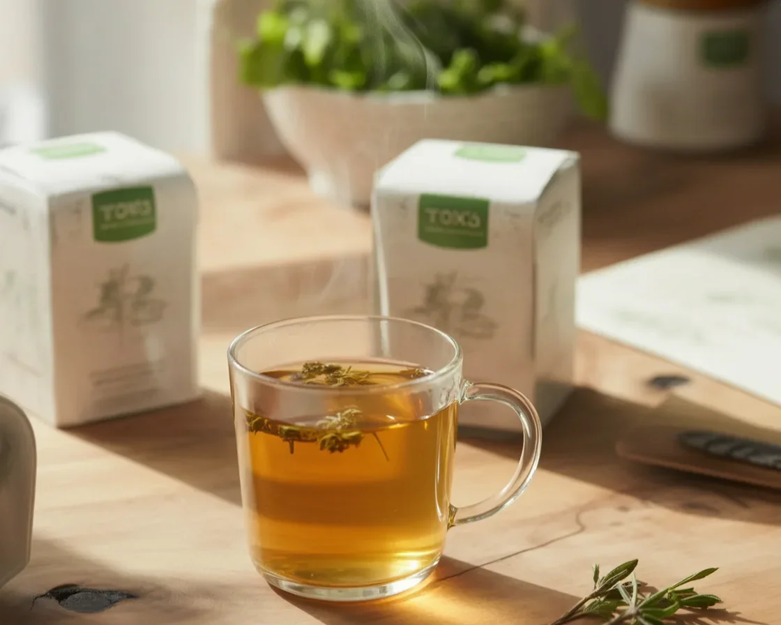 A nutrition coach reviewing FGO Tea for weight loss benefits and purchasing options.