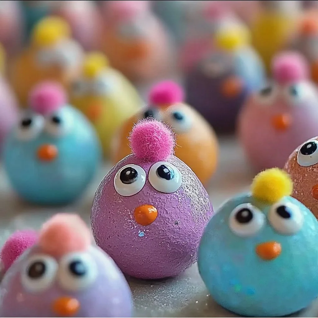 Fluffy Pet Rocks collection featuring colorful stones and decorative designs