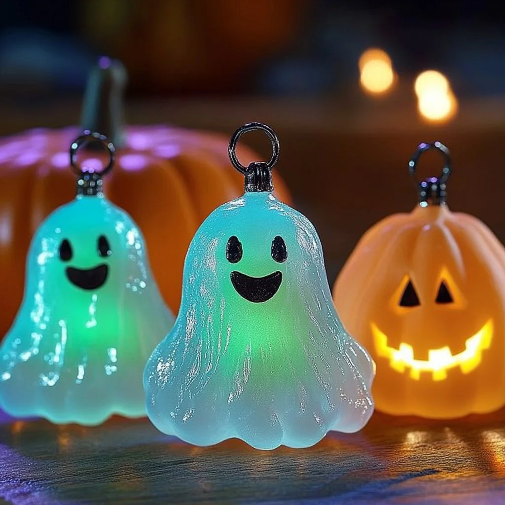 Glow-tastic Resin Ghosts for Halloween decor