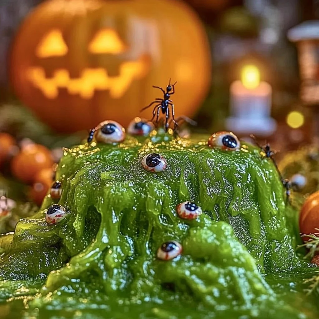 Mysterious goop in a haunted swamp, symbolizing local legends and paranormal activity.