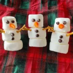 Fun Marshmallow Snowman decoration for winter holidays