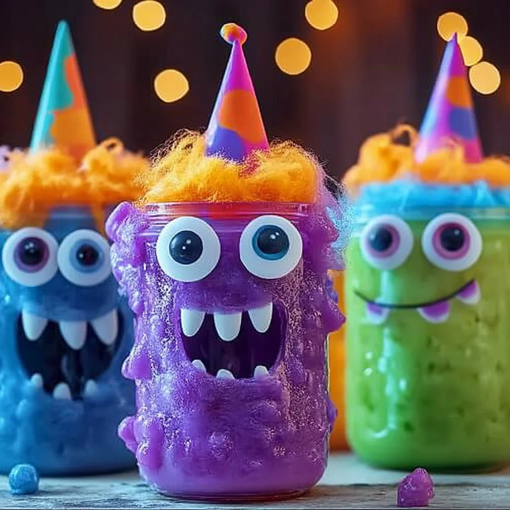 Colorful Monster Jar eruption filled with vibrant characters and energy.