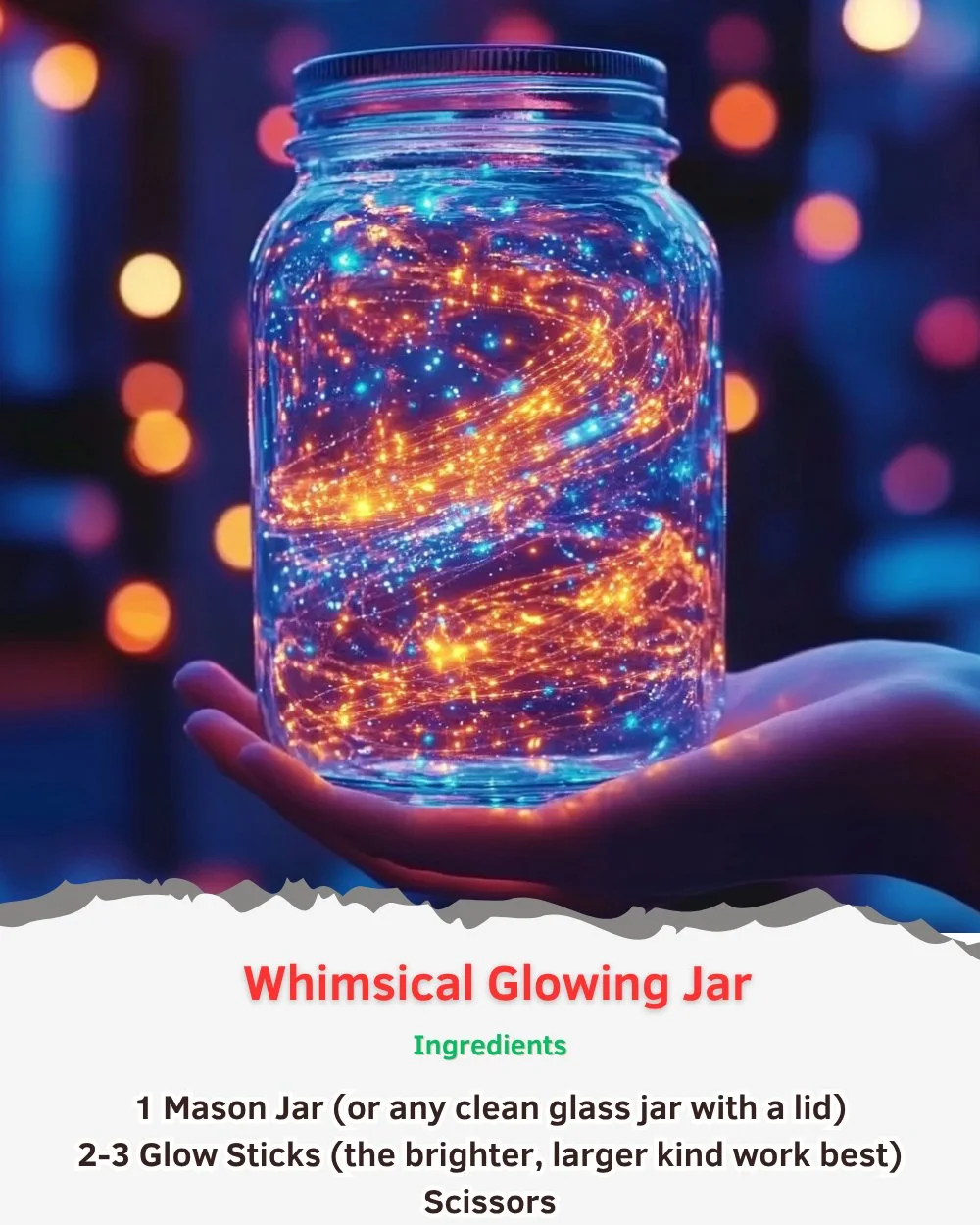Whimsical glowing jar illuminating a cozy room with enchanting light