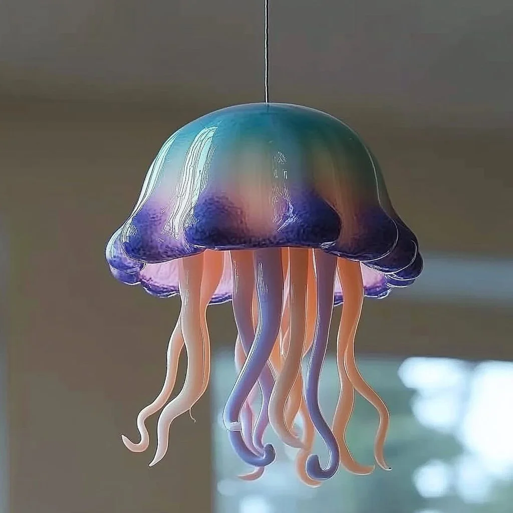 Whimsical hanging jellyfish decoration for home decor