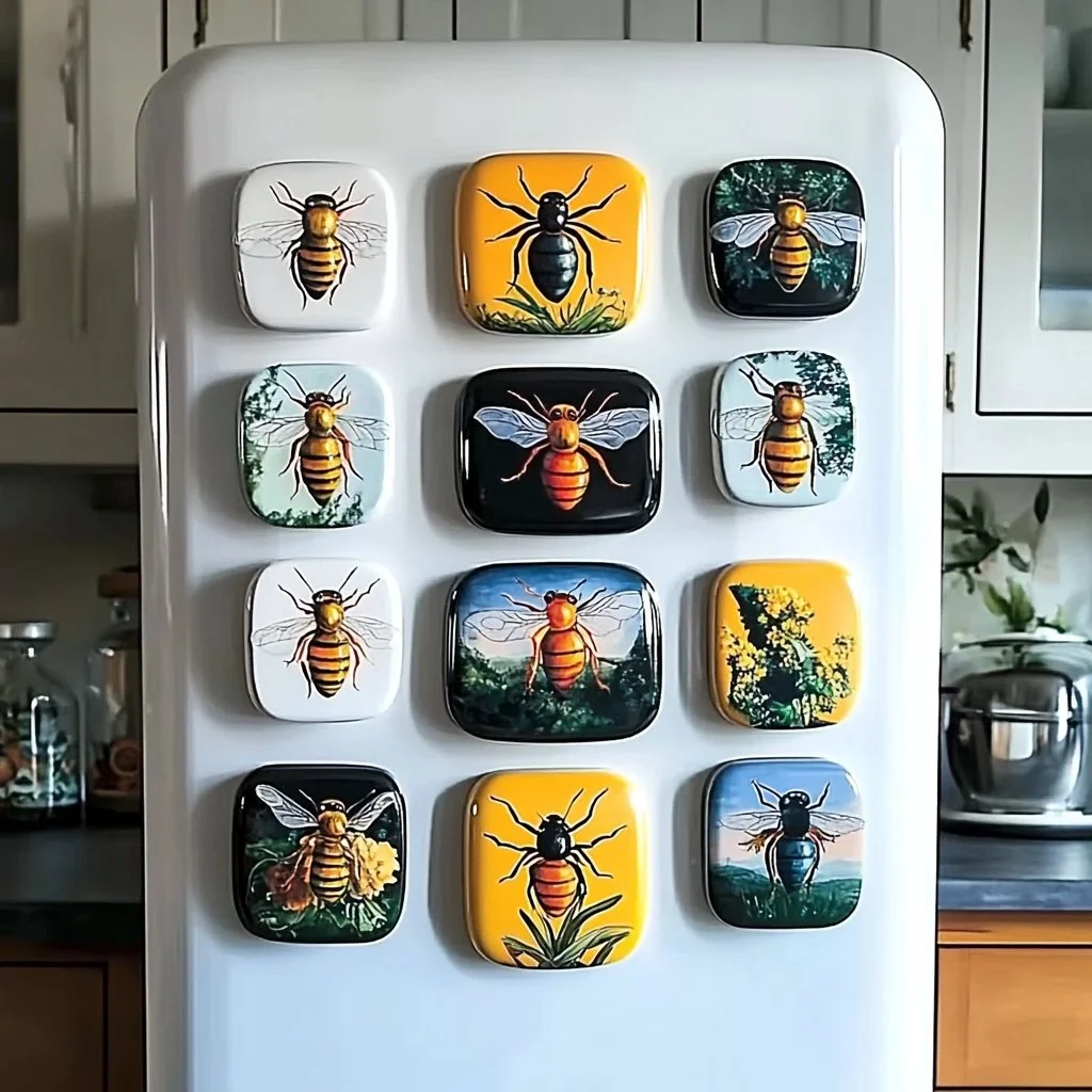 DIY fingerprint glass magnets for customized home decor