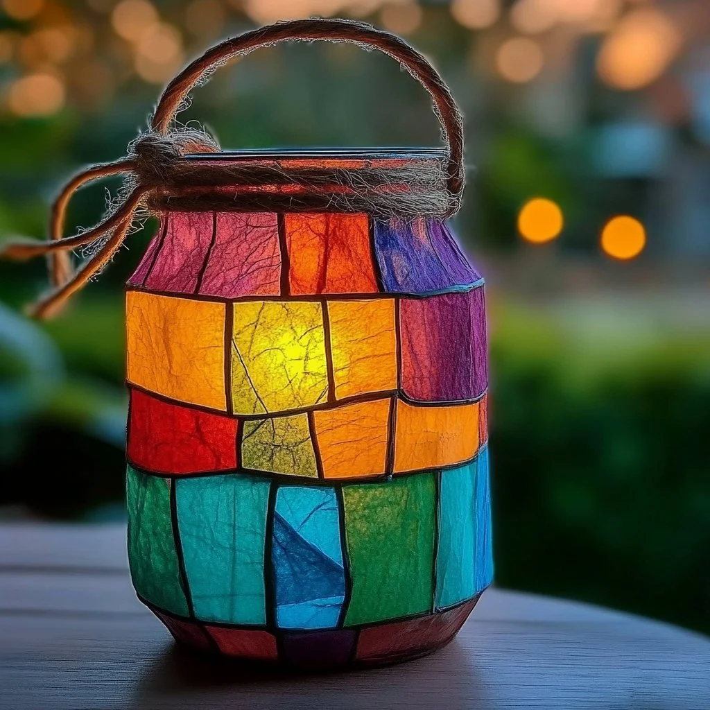 Colorful DIY Kids Lantern Craft project for creative fun