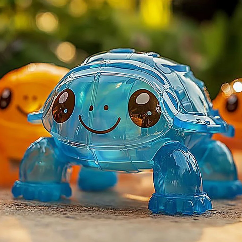 DIY plastic bottle turtle craft project for kids